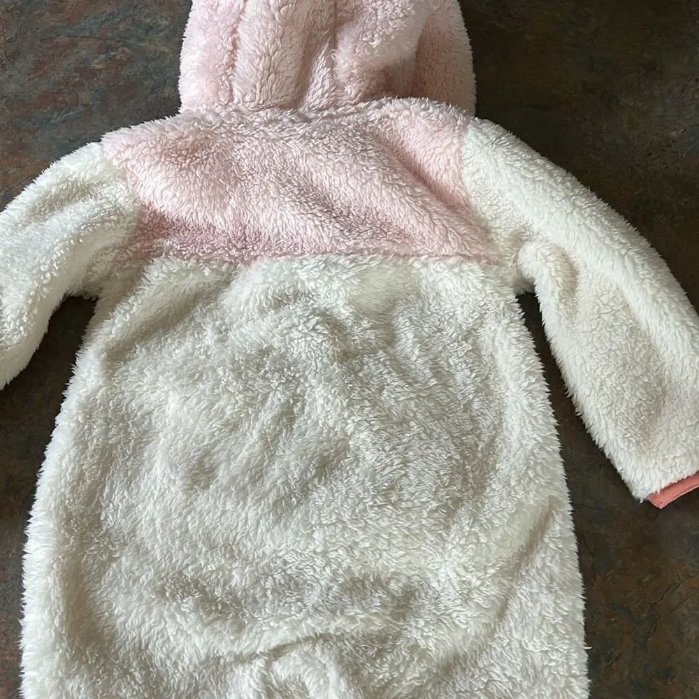 Eddie Bauer Baby Bunting 12 mo fleece One Piece Outdoor Winter Outfit